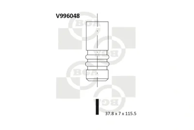 V996048 BGA Выпускной клапан