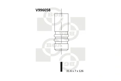 Выпускной клапан BGA V996058