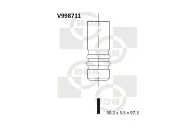 V998711 BGA Выпускной клапан