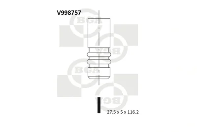 V998757 BGA Выпускной клапан
