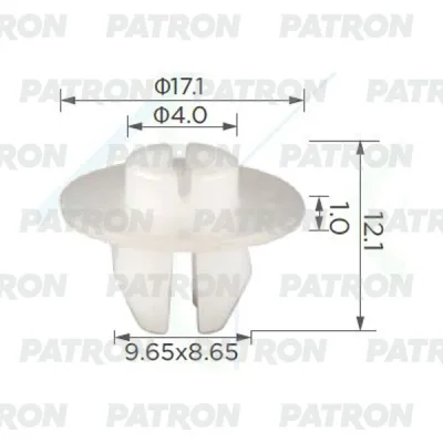 Скоба пластиковая PATRON P37-2418