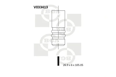 V033413 BGA Впускной клапан