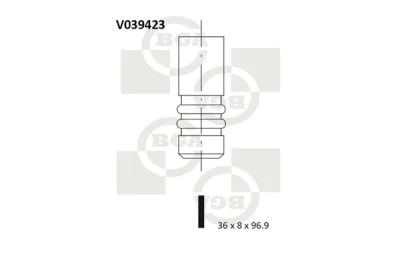 V039423 BGA Впускной клапан