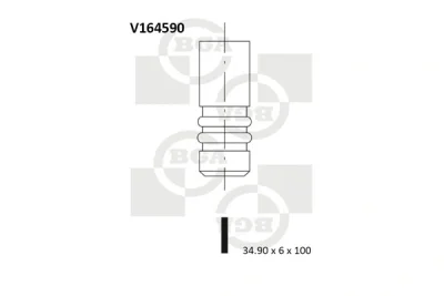 V164590 BGA Впускной клапан