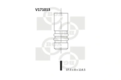 V171013 BGA Впускной клапан