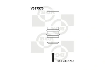 V537575 BGA Впускной клапан