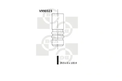 V990323 BGA Впускной клапан