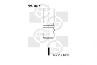 Впускной клапан BGA V991867