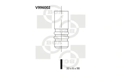 V996002 BGA Впускной клапан
