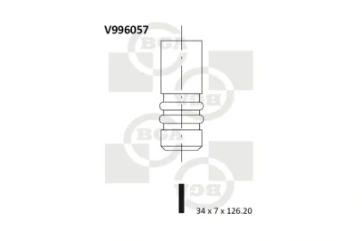 V996057 BGA Впускной клапан