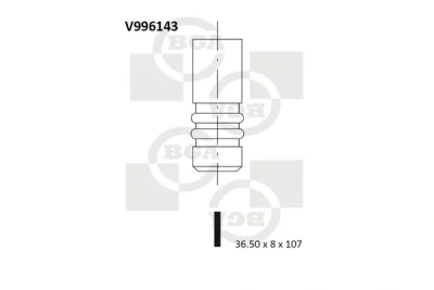 V996143 BGA Впускной клапан