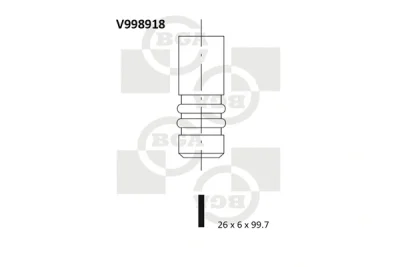V998918 BGA Впускной клапан