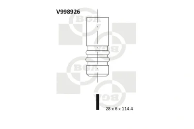 V998926 BGA Впускной клапан