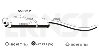 550222 ERNST Глушитель