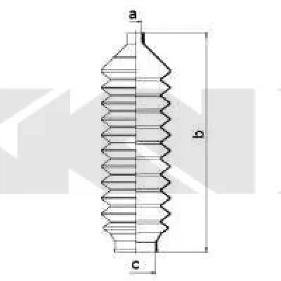 83573 GKN SPIDAN/LOEBRO Пыльник рулевой рейки