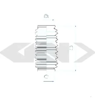 83719 GKN SPIDAN/LOEBRO Пыльник рулевой рейки