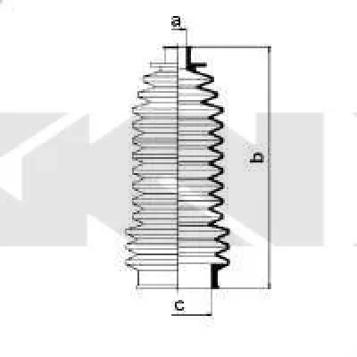 83776 GKN SPIDAN/LOEBRO Пыльник рулевой рейки