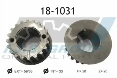 18-1031 IJS GROUP Шестерня, коленчатый вал