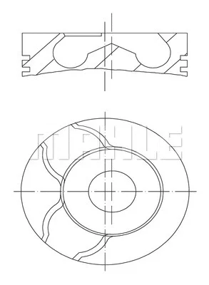 Поршень KNECHT/MAHLE 001 01 01