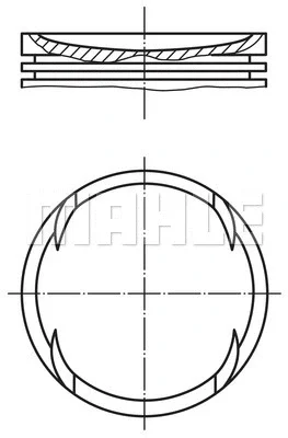 001 40 01 KNECHT/MAHLE Поршень