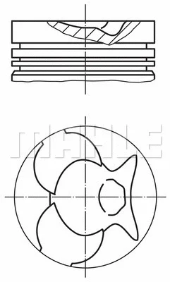 Поршень KNECHT/MAHLE 002 49 03