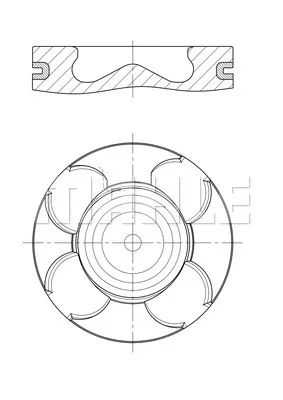 007 PI 00158 000 KNECHT/MAHLE Поршень