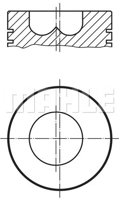 Поршень KNECHT/MAHLE 009 86 00