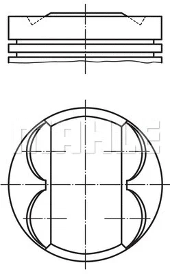 Поршень KNECHT/MAHLE 012 06 00