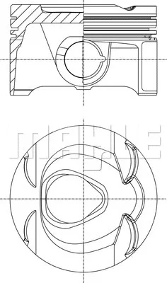 013 PI 00149 000 KNECHT/MAHLE Поршень