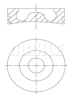 Поршень KNECHT/MAHLE 016 07 02