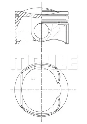 028 PI 00132 010 KNECHT/MAHLE Поршень