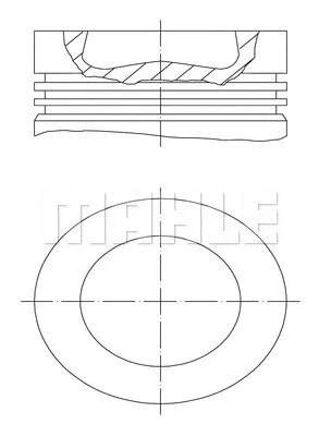 028 PI 00139 001 KNECHT/MAHLE Поршень