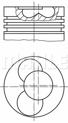 030 80 12 KNECHT/MAHLE Поршень