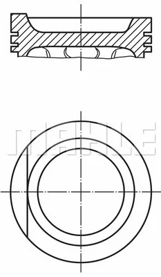 034 76 00 KNECHT/MAHLE Поршень