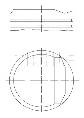 Поршень KNECHT/MAHLE 034 81 00