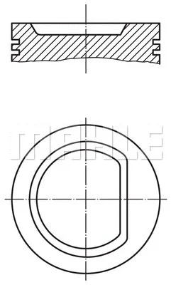 Поршень KNECHT/MAHLE 039 91 01