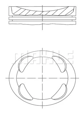 081 PI 00104 000 KNECHT/MAHLE Поршень