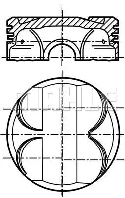 Поршень KNECHT/MAHLE 081 PI 00111 000