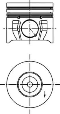 Поршень KOLBENSCHMIDT 40174600