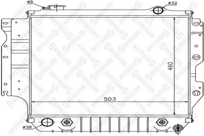 10-25615-SX STELLOX Радиатор охлаждения двигателя