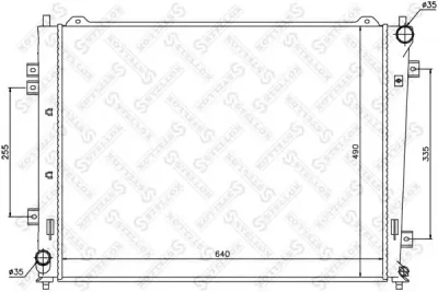 10-26506-SX STELLOX Радиатор охлаждения двигателя