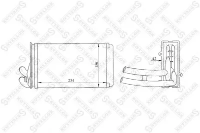 10-35150-SX STELLOX Радиатор отопителя салона