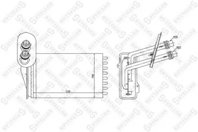 10-35181-SX STELLOX Радиатор отопителя салона