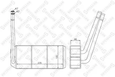 10-35194-SX STELLOX Радиатор отопителя салона