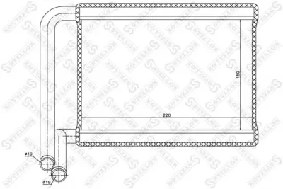 10-35227-SX STELLOX Теплообменник, отопление салона