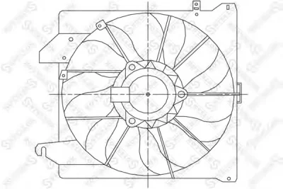 29-99073-SX STELLOX Вентилятор охлаждения радиатора