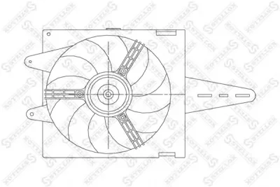 29-99090-SX STELLOX Вентилятор охлаждения радиатора