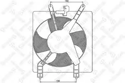 29-99357-SX STELLOX Вентилятор охлаждения радиатора
