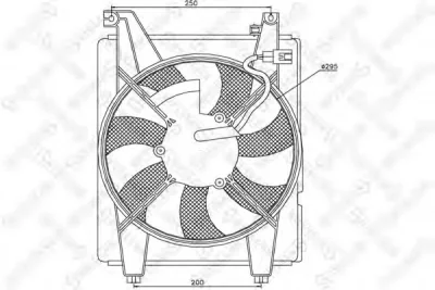 29-99441-SX STELLOX Вентилятор охлаждения радиатора
