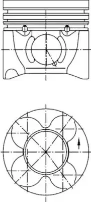 Поршень KOLBENSCHMIDT 40406600